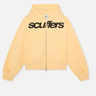 Letter Print Zipper Hooded Sweatshirt